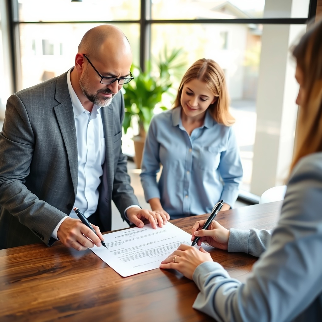 Deed signing for real estate